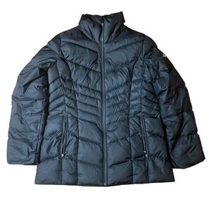Calvin Klein Black Down Quilted Puffer Jacket - Size Medium